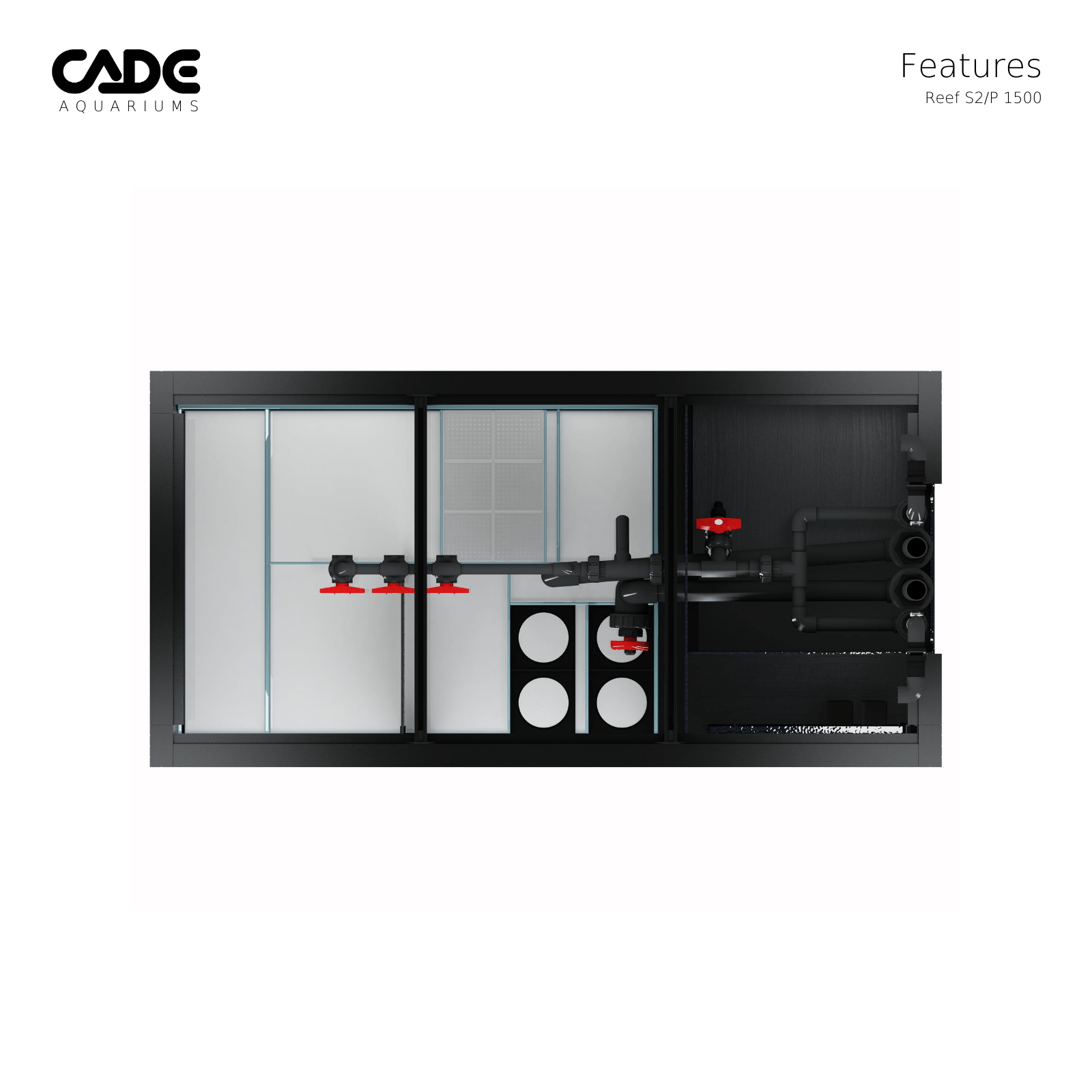 CADE Reef Peninsula - S2/P 1500 - Nature Aquariums