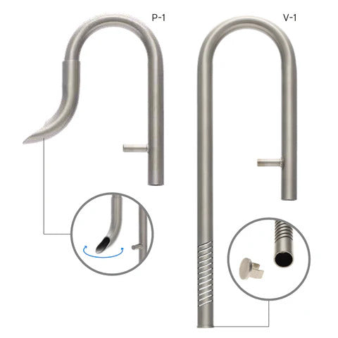 ADA Metal Pipe-Flow V-1 Inflow - 13mm – Nature Aquariums