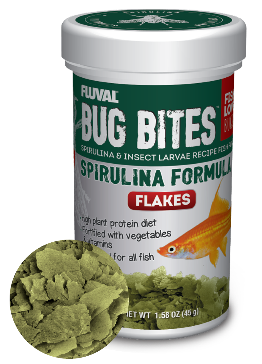 Fluval Bug Bites Spirulina Flakes Nature Aquariums