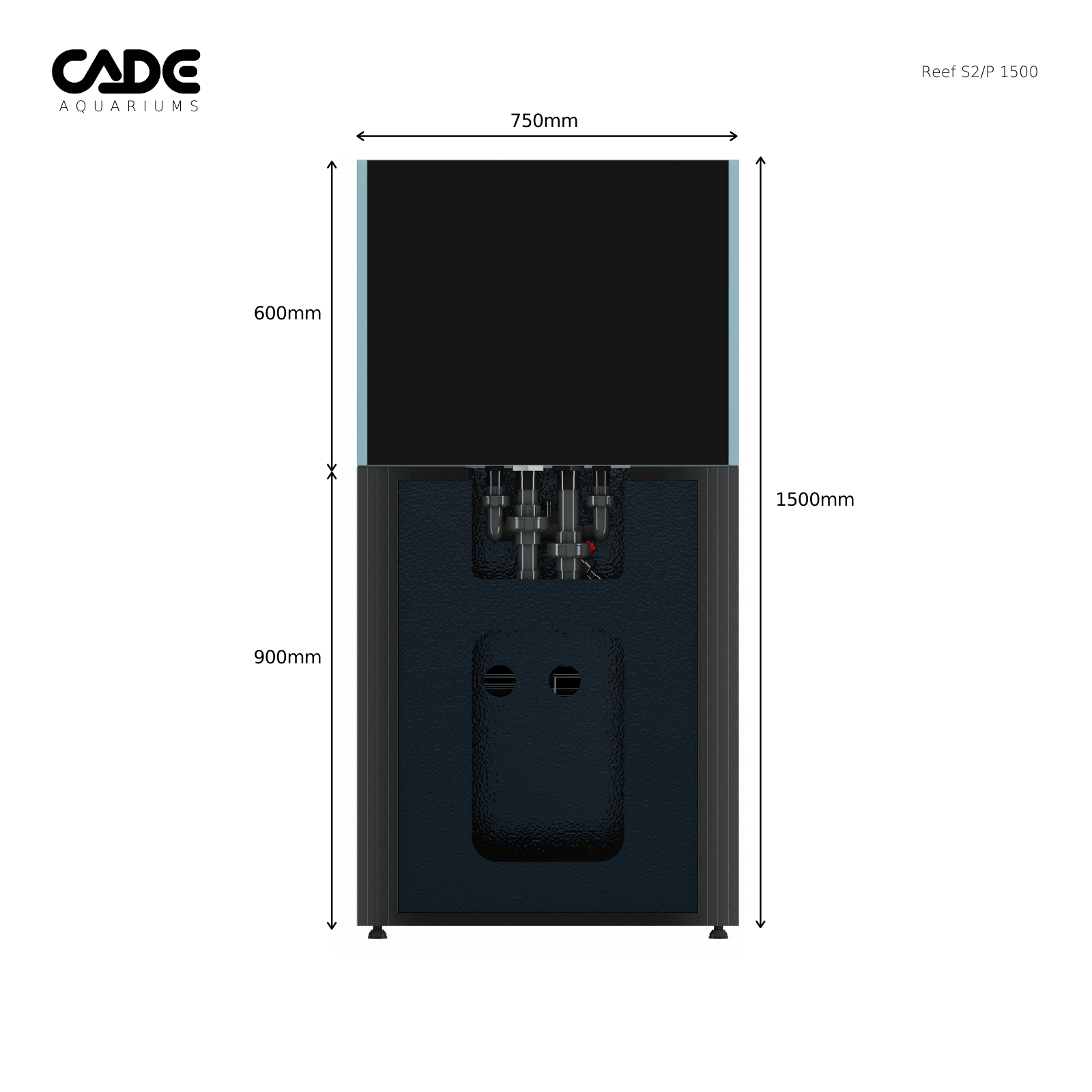 CADE Reef Peninsula - S2/P 1500 - Nature Aquariums