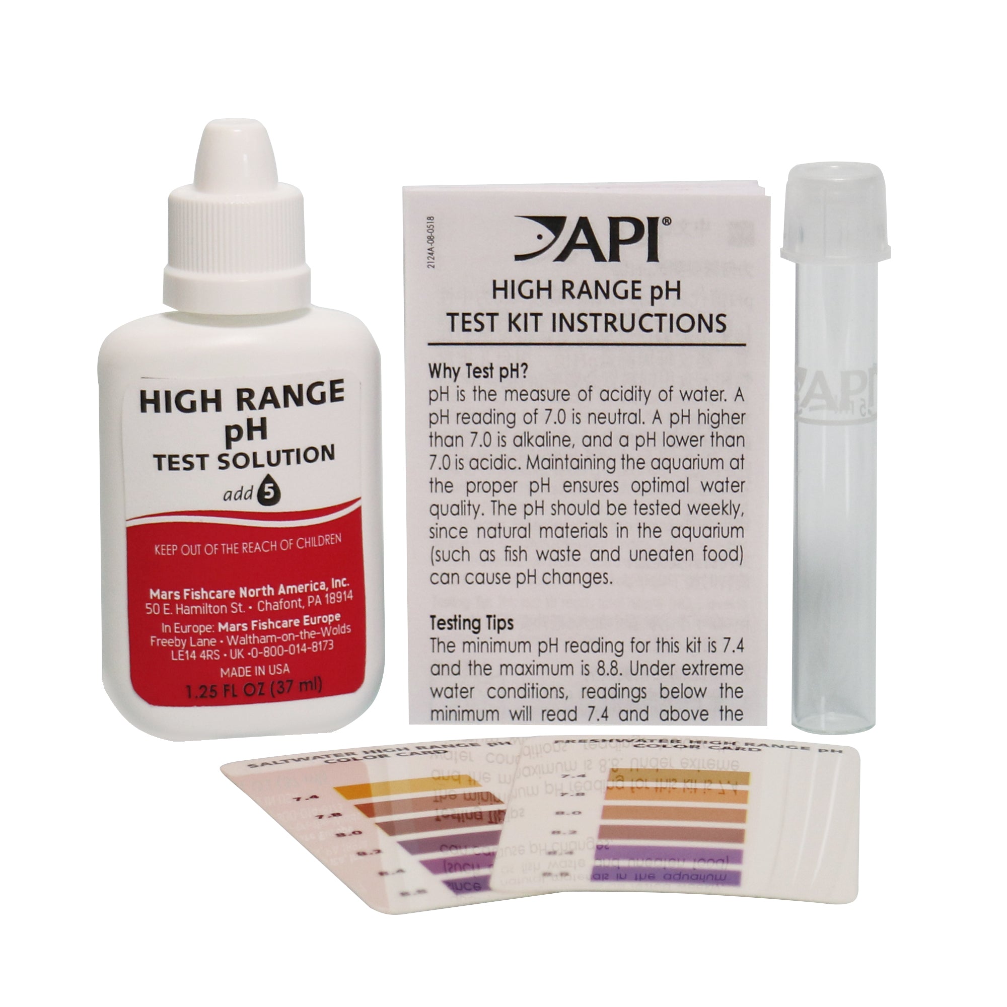 Api Ph High Range Test Kit Fresh saltwater Nature Aquariums