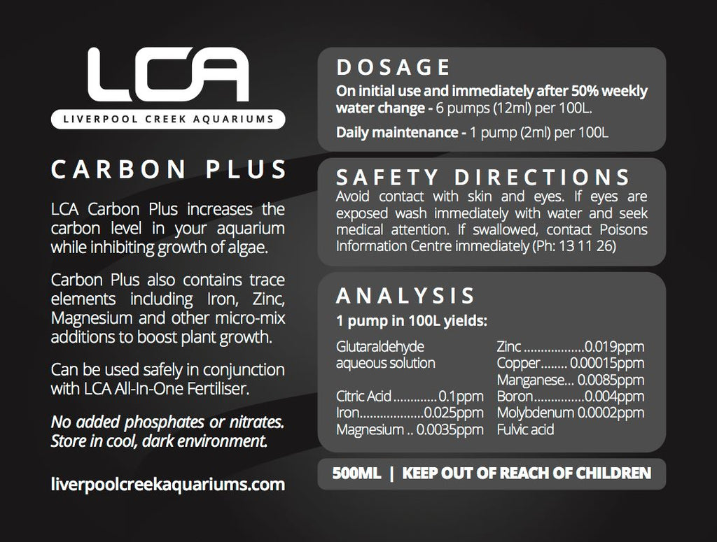 LCA Carbon Plus 500ml - Nature Aquariums