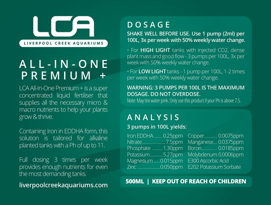 LCA All In One Premium+ 500ml - Nature Aquariums